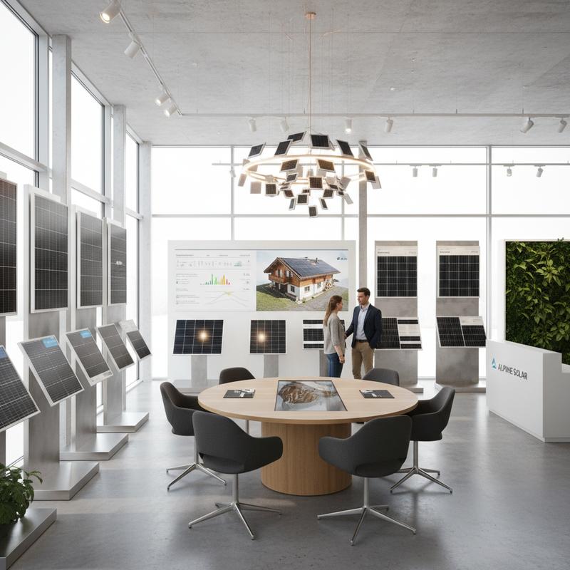 Solarpanels auf Einfamilienhaus in der Schweiz