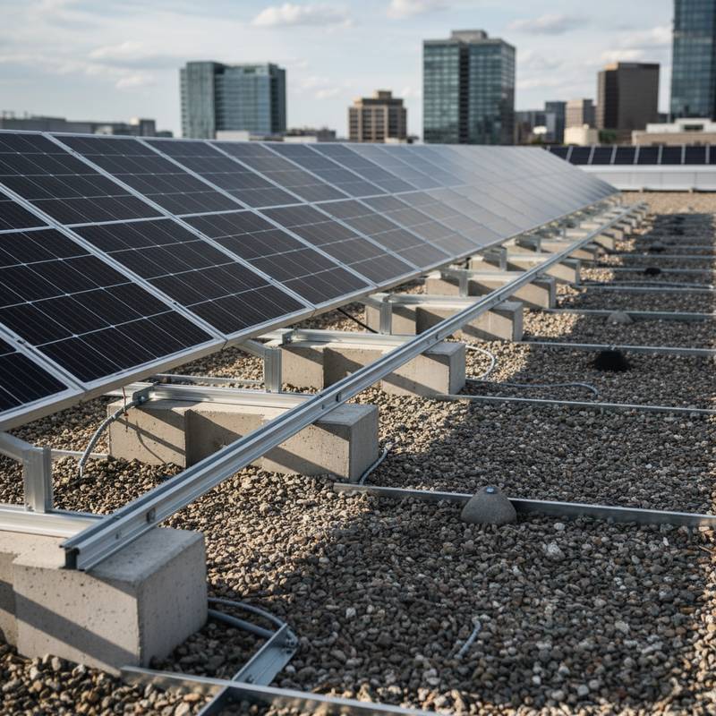 Flachdach Solar Check